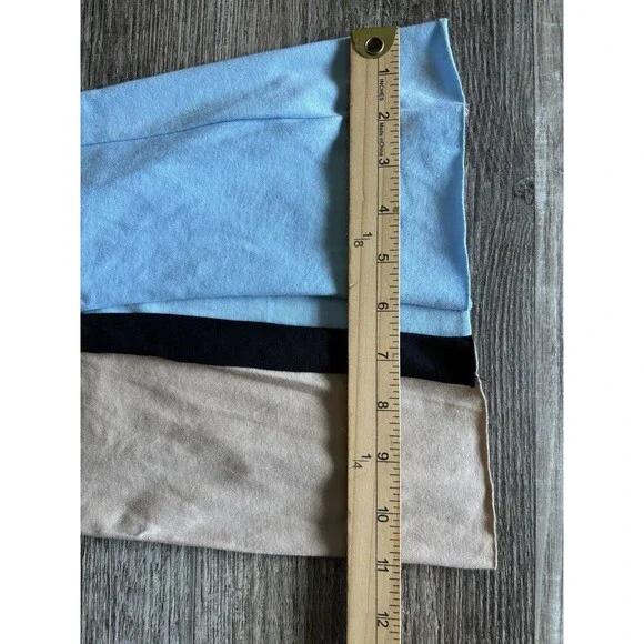 Free People Movement Hot Shot Kick Flare Yoga Pants Ice Coffee Combo Tan Blue XS - Picture 7 of 12